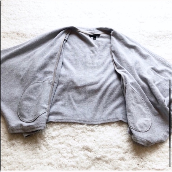 Banana Republic gray open front sweatshirt cardigan s… - Picture 7 of 10